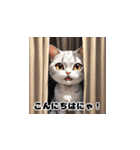 にゃんこリアクション（個別スタンプ：16）