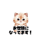 【敬語】お仕事する子猫のスタンプ（個別スタンプ：1）