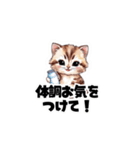 【敬語】お仕事する子猫のスタンプ（個別スタンプ：4）