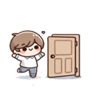 ちびキャラの日常スタンプ（個別スタンプ：10）