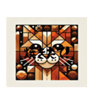 香ばしいキュビズム猫（個別スタンプ：3）
