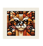 香ばしいキュビズム猫（個別スタンプ：6）