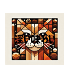 香ばしいキュビズム猫（個別スタンプ：7）