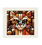 香ばしいキュビズム猫（個別スタンプ：8）
