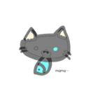 黒猫のイヴと灰猫のラヴ（個別スタンプ：3）