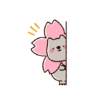 春のゆるいウォンバットさん（個別スタンプ：19）