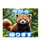 毎日使えるレッサーパンダの挨拶スタンプ2（個別スタンプ：10）