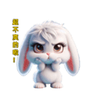 超かわいいうさぎの日常表現、挨拶、祝福2（個別スタンプ：34）