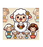 迷えるひつじの春うららスタンプ（個別スタンプ：38）