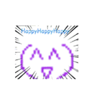 Dot顔文字スタンプ2（個別スタンプ：15）