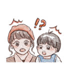 はんなと旦那さんとそらくん（個別スタンプ：33）