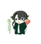 プレラスの脳筋スタンプ①[緑]（個別スタンプ：5）