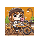 自転車旅女子（個別スタンプ：2）