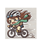 自転車旅女子（個別スタンプ：6）
