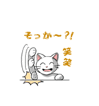 聞き上手なしろねこクウの日常（個別スタンプ：23）