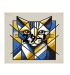 有名そうなキュビズム猫（個別スタンプ：1）
