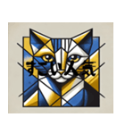 有名そうなキュビズム猫（個別スタンプ：6）