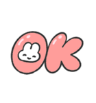 にこにことうるうるのやさうさちゃん（個別スタンプ：3）