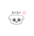 Sleepy Dog (ゆるーい英語)（個別スタンプ：4）