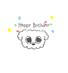 Sleepy Dog (ゆるーい英語)（個別スタンプ：7）