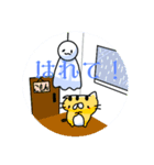 薄毛猫のコモンくん（外出あるある編）（個別スタンプ：3）