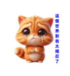 超かわいい猫の日常表現、挨拶/怠惰な返事（個別スタンプ：37）