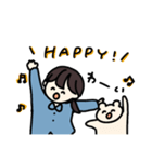 さきちゃんとくま（個別スタンプ：1）