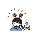さきちゃんとくま（個別スタンプ：2）