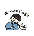 さきちゃんとくま（個別スタンプ：3）