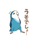 コザクラインコ好きスタンプ2 ブルー系Ver.（個別スタンプ：7）