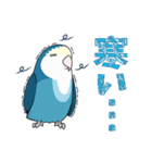 コザクラインコ好きスタンプ2 ブルー系Ver.（個別スタンプ：17）