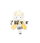 クマノミの可愛い女の子スタンプ（個別スタンプ：17）