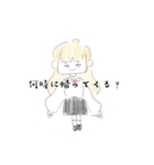 クマノミの可愛い女の子スタンプ（個別スタンプ：20）
