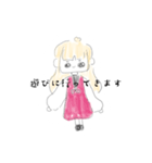 クマノミの可愛い女の子スタンプ（個別スタンプ：21）