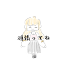 クマノミの可愛い女の子スタンプ（個別スタンプ：24）