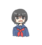 セーラー服の子、女の子（個別スタンプ：10）