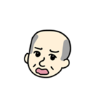 はたらくおじさんの顔（個別スタンプ：10）