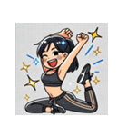 ジム女子スタンプ（個別スタンプ：8）