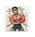 ジム男の熱血スタンプ（個別スタンプ：4）