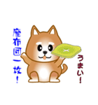 nobobi アニメ 元気で楽しそうな柴わんこ（個別スタンプ：5）