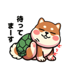 カメ柴#家族で使える日常会話（個別スタンプ：32）