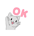 【1年中使える】ふわもちネコさん（個別スタンプ：2）