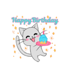 【1年中使える】ふわもちネコさん（個別スタンプ：15）