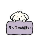 犬のもこまるの計画・連絡に便利なスタンプ（個別スタンプ：35）