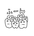 テキトーでゆるい歯のスタンプ（個別スタンプ：15）