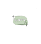 ふんわりイラスト英語文字（個別スタンプ：16）