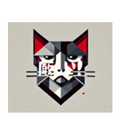 厳しいキュビズム猫（個別スタンプ：1）
