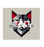 厳しいキュビズム猫（個別スタンプ：8）