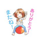 YUCCAのバランスボールLINEスタンプ（個別スタンプ：30）