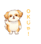 かわいいシーズー犬の岡山弁スタンプ（個別スタンプ：3）